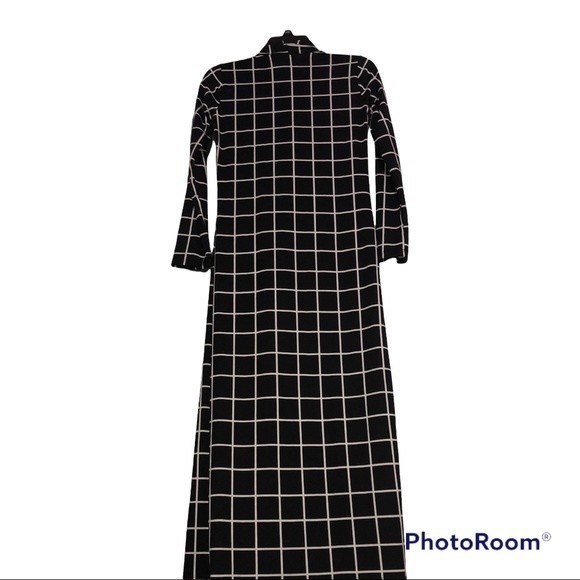 Black and white long cardigan - Picture 2 of 2